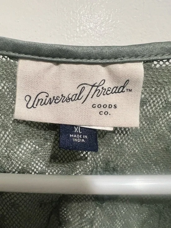 Universal Thread Olive Green Textured Scoop Neck Maxi Dress - Picture 4 of 5